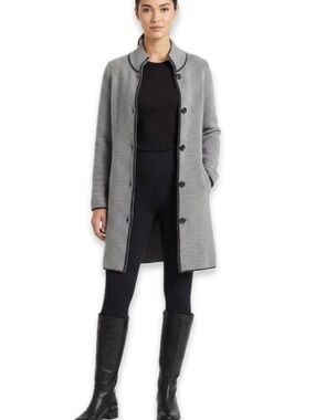Cocogio Long Button Down Sweater Coat